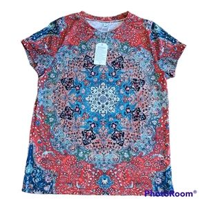 Exclusive Short Sleeve Top Size M